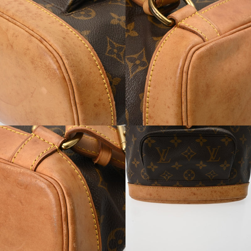 LOUIS VUITTON ルイヴィトン モノグラム モンスリ MM ブラウン M51136 レディース モノグラムキャンバス リュック・デイパック Bランク 中古 銀蔵