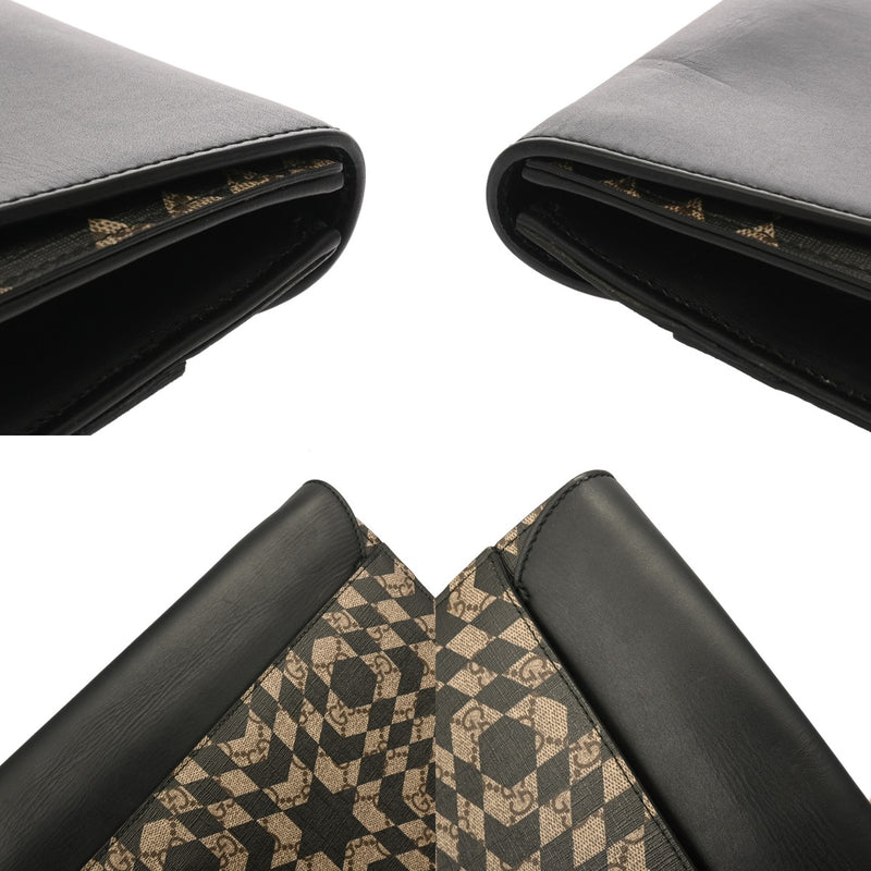 GUCCI グッチ カレイドスタープリント ベージュ/ブラック 406725 メンズ PVC/レザー クラッチバッグ ABランク 中古 銀蔵