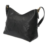 LOUIS VUITTON ルイヴィトン モノグラムアンプラント キャリーオール ジップ NM PM ノワール M46288 レディース レザー ショルダーバッグ Bランク 中古 銀蔵