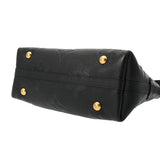 LOUIS VUITTON ルイヴィトン モノグラムアンプラント キャリーオール ジップ NM PM ノワール M46288 レディース レザー ショルダーバッグ Bランク 中古 銀蔵
