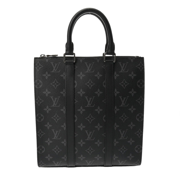 LOUIS VUITTON ルイヴィトン モノグラムエクリプス サックプラ クロス 旧型 2WAYトート 黒/グレー M46098 メンズ モノグラムキャンバス ハンドバッグ Aランク 中古 銀蔵
