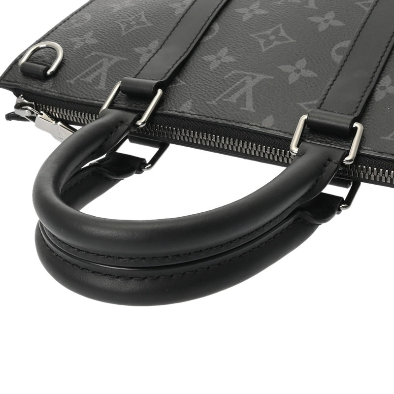 LOUIS VUITTON ルイヴィトン モノグラムエクリプス サックプラ クロス 旧型 2WAYトート 黒/グレー M46098 メンズ モノグラムキャンバス ハンドバッグ Aランク 中古 銀蔵
