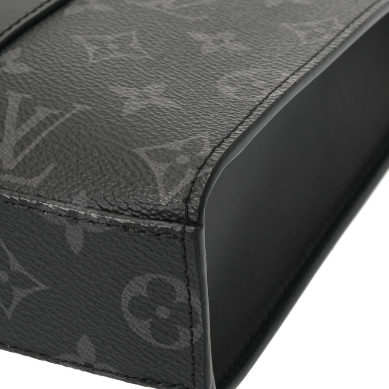 LOUIS VUITTON ルイヴィトン モノグラムエクリプス サックプラ クロス 旧型 2WAYトート 黒/グレー M46098 メンズ モノグラムキャンバス ハンドバッグ Aランク 中古 銀蔵