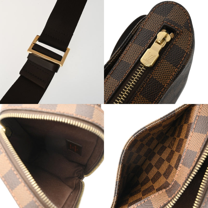 LOUIS VUITTON ルイヴィトン ダミエ ジェロニモス 後期型 ブラウン N51994 メンズ ダミエキャンバス ボディバッグ ABランク 中古 銀蔵