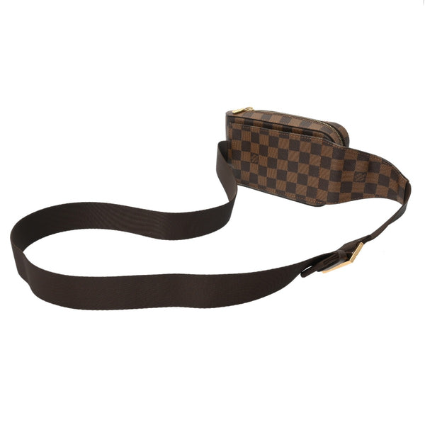 LOUIS VUITTON ルイヴィトン ダミエ ジェロニモス 後期型 ブラウン N51994 メンズ ダミエキャンバス ボディバッグ ABランク 中古 銀蔵