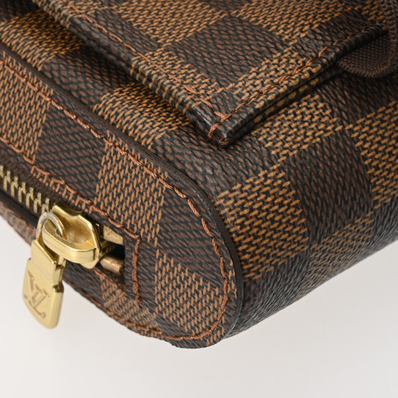 LOUIS VUITTON ルイヴィトン ダミエ ジェロニモス 後期型 ブラウン N51994 メンズ ダミエキャンバス ボディバッグ ABランク 中古 銀蔵