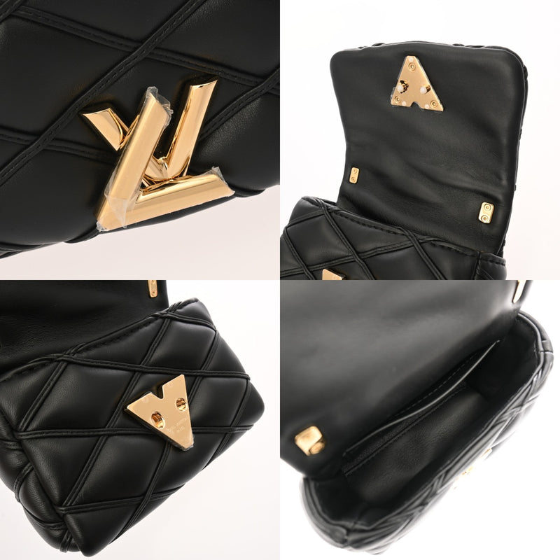 LOUIS VUITTON ルイヴィトン PICO GO-14 ノワール M23625 レディース ラムレザー ショルダーバッグ 新同 中古 銀蔵