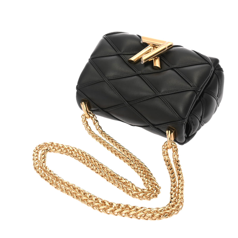 LOUIS VUITTON ルイヴィトン PICO GO-14 ノワール M23625 レディース ラムレザー ショルダーバッグ 新同 中古 銀蔵