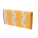 LOUIS VUITTON ルイヴィトン ポルトフォイユ カプシーヌ ジョーヌ M80416 レディース キャンバス レザー 長財布 Aランク 中古 銀蔵