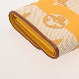 LOUIS VUITTON ルイヴィトン ポルトフォイユ カプシーヌ ジョーヌ M80416 レディース キャンバス レザー 長財布 Aランク 中古 銀蔵