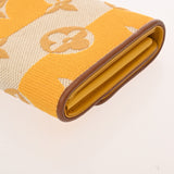 LOUIS VUITTON ルイヴィトン ポルトフォイユ カプシーヌ ジョーヌ M80416 レディース キャンバス レザー 長財布 Aランク 中古 銀蔵