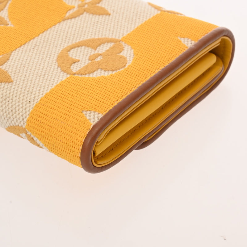 LOUIS VUITTON ルイヴィトン ポルトフォイユ カプシーヌ ジョーヌ M80416 レディース キャンバス レザー 長財布 Aランク 中古 銀蔵