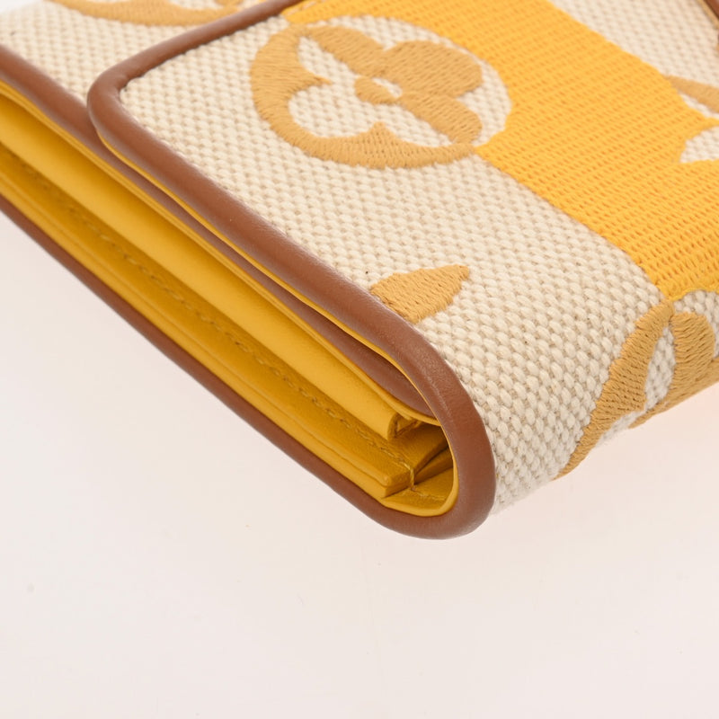 LOUIS VUITTON ルイヴィトン ポルトフォイユ カプシーヌ ジョーヌ M80416 レディース キャンバス レザー 長財布 Aランク 中古 銀蔵