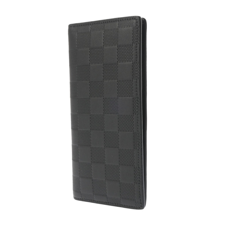 LOUIS VUITTON ルイヴィトン ダミエアンフィニ ポルトフォイユ ブラザ オニキス N63010 メンズ レザー 長財布 ABランク 中古 銀蔵