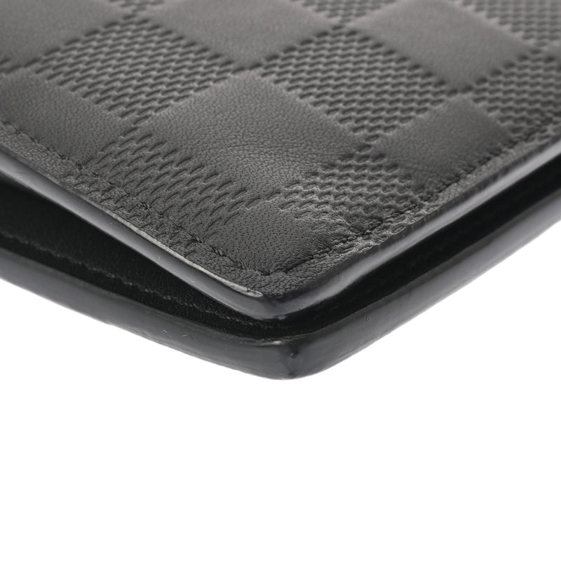 LOUIS VUITTON ルイヴィトン ダミエアンフィニ ポルトフォイユ ブラザ オニキス N63010 メンズ レザー 長財布 ABランク 中古 銀蔵