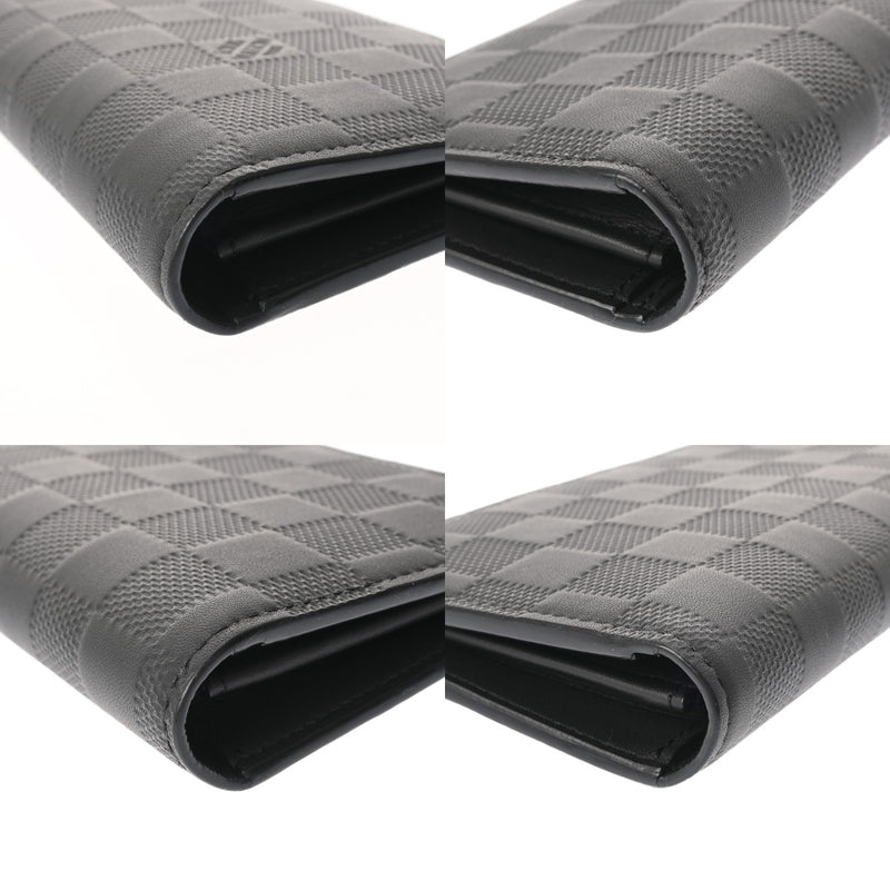 LOUIS VUITTON ルイヴィトン ダミエアンフィニ ポルトフォイユ ブラザ オニキス N63010 メンズ レザー 長財布 ABランク 中古 銀蔵