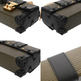 LOUIS VUITTON ルイヴィトン エピ ポルトフォイユ トランク ミニ カーキ レディース レザー ショルダーバッグ Aランク 中古 銀蔵