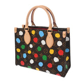 LOUIS VUITTON ルイヴィトン モノグラム オンザゴー PM 草間彌生コラボ ブラウン M46380 レディース モノグラムキャンバス ハンドバッグ Aランク 中古 銀蔵