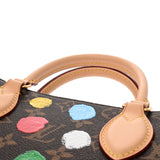 LOUIS VUITTON ルイヴィトン モノグラム オンザゴー PM 草間彌生コラボ ブラウン M46380 レディース モノグラムキャンバス ハンドバッグ Aランク 中古 銀蔵