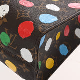 LOUIS VUITTON ルイヴィトン モノグラム オンザゴー PM 草間彌生コラボ ブラウン M46380 レディース モノグラムキャンバス ハンドバッグ Aランク 中古 銀蔵