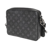 LOUIS VUITTON ルイヴィトン モノグラムエクリプス トリオメッセンジャー ブラック M69443 メンズ モノグラムキャンバス ショルダーバッグ Aランク 中古 銀蔵
