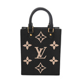 LOUIS VUITTON ルイヴィトン モノグラムアンプラント プティット サックプラ 2WAY ノワール/ベージュ M57937 レディース レザー ハンドバッグ Aランク 中古 銀蔵
