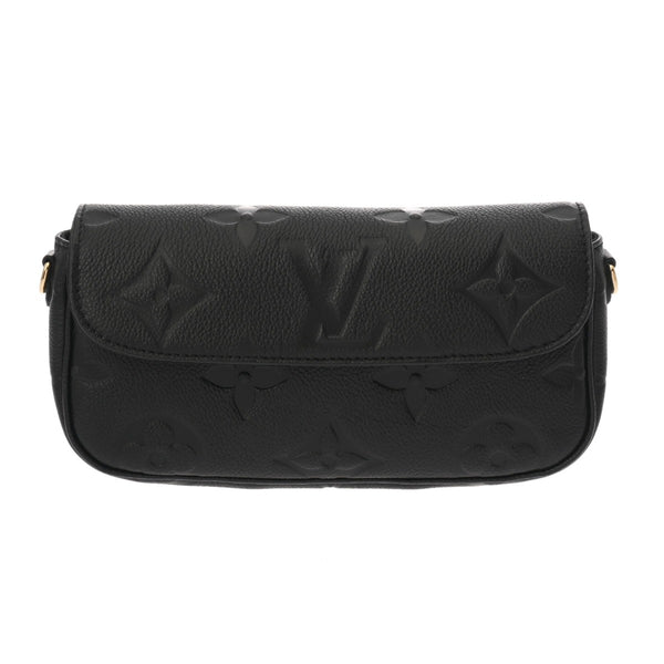 LOUIS VUITTON ルイヴィトン モノグラムアンプラント ウォレットオンチェーンアイビー ノワール M82154 レディース レザー ショルダーバッグ 新同 中古 銀蔵