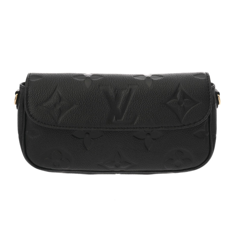 LOUIS VUITTON ルイヴィトン モノグラムアンプラント ウォレットオンチェーンアイビー ノワール M82154 レディース レザー ショルダーバッグ 新同 中古 銀蔵