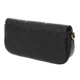 LOUIS VUITTON ルイヴィトン モノグラムアンプラント ウォレットオンチェーンアイビー ノワール M82154 レディース レザー ショルダーバッグ 新同 中古 銀蔵