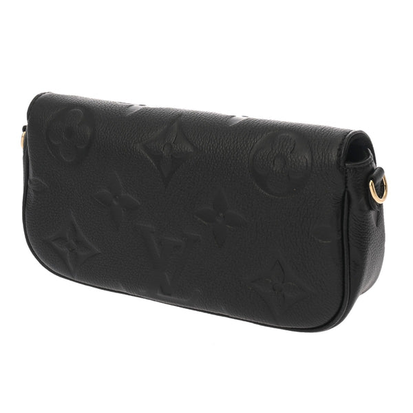 LOUIS VUITTON ルイヴィトン モノグラムアンプラント ウォレットオンチェーンアイビー ノワール M82154 レディース レザー ショルダーバッグ 新同 中古 銀蔵