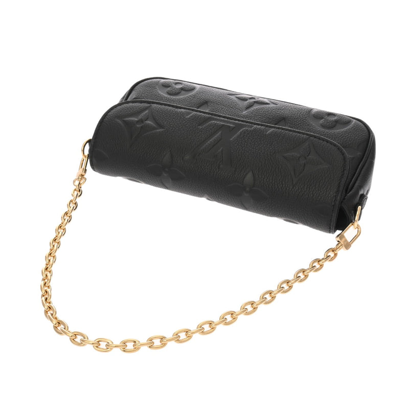 LOUIS VUITTON ルイヴィトン モノグラムアンプラント ウォレットオンチェーンアイビー ノワール M82154 レディース レザー ショルダーバッグ 新同 中古 銀蔵
