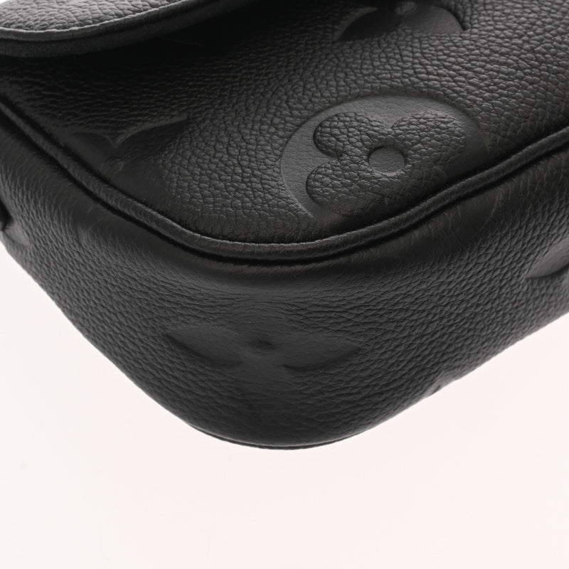 LOUIS VUITTON ルイヴィトン モノグラムアンプラント ウォレットオンチェーンアイビー ノワール M82154 レディース レザー ショルダーバッグ 新同 中古 銀蔵