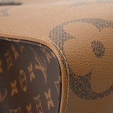 LOUIS VUITTON ルイヴィトン モノグラムリバース オンザゴー MM ブラウン M45321 レディース モノグラムキャンバス ハンドバッグ 新同 中古 銀蔵