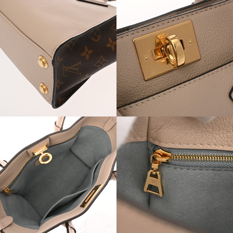 LOUIS VUITTON ルイヴィトン モノグラム オンマイサイド PM グレージュ M57729 レディース モノグラムキャンバス 2WAYバッグ Aランク 中古 銀蔵