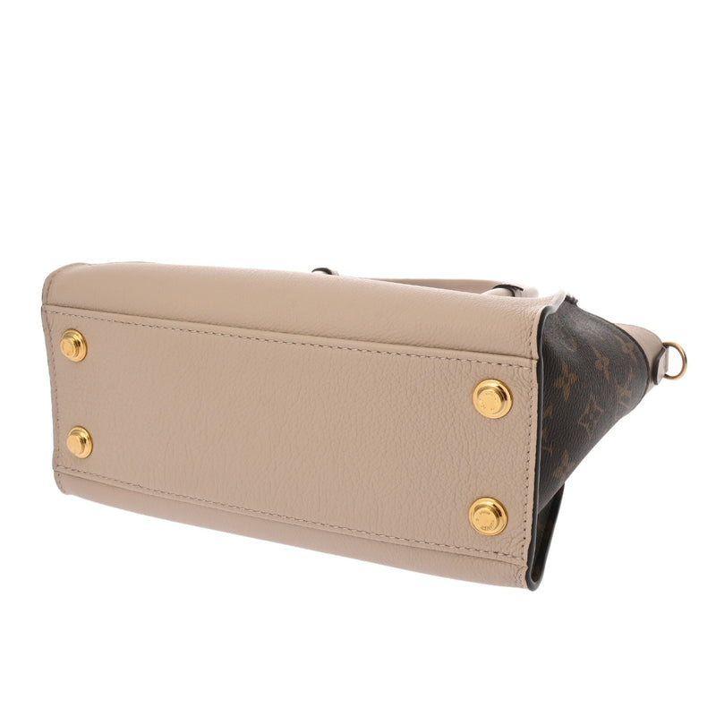 LOUIS VUITTON ルイヴィトン モノグラム オンマイサイド PM グレージュ M57729 レディース モノグラムキャンバス 2WAYバッグ Aランク 中古 銀蔵