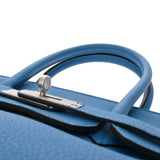 HERMES エルメス バーキン 30 ヴェルソ ブルーフリーダ/ヴェールヴェルティゴ A刻印(2017年頃) レディース トゴ ハンドバッグ 新同 中古 銀蔵