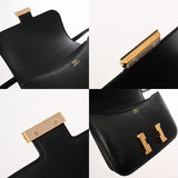 HERMES エルメス コンスタンス3 ミニ 18 ブラック Z刻印(2021年頃) レディース リザード ショルダーバッグ Aランク 中古 銀蔵