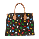 LOUIS VUITTON ルイヴィトン モノグラム オンザゴー MM 草間彌生コラボ ブラウン/マルチカラー M46379 レディース モノグラムキャンバス ハンドバッグ ABランク 中古 銀蔵