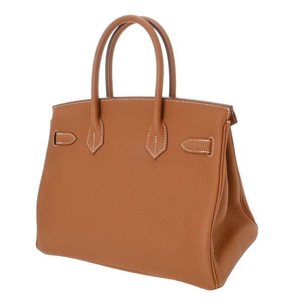 HERMES エルメス バーキン 30 ゴールド B刻印(2023年頃) レディース トゴ ハンドバッグ 未使用 銀蔵