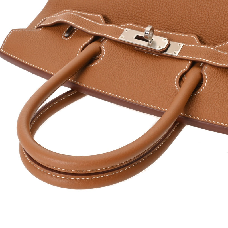 HERMES エルメス バーキン 30 ゴールド B刻印(2023年頃) レディース トゴ ハンドバッグ 未使用 銀蔵