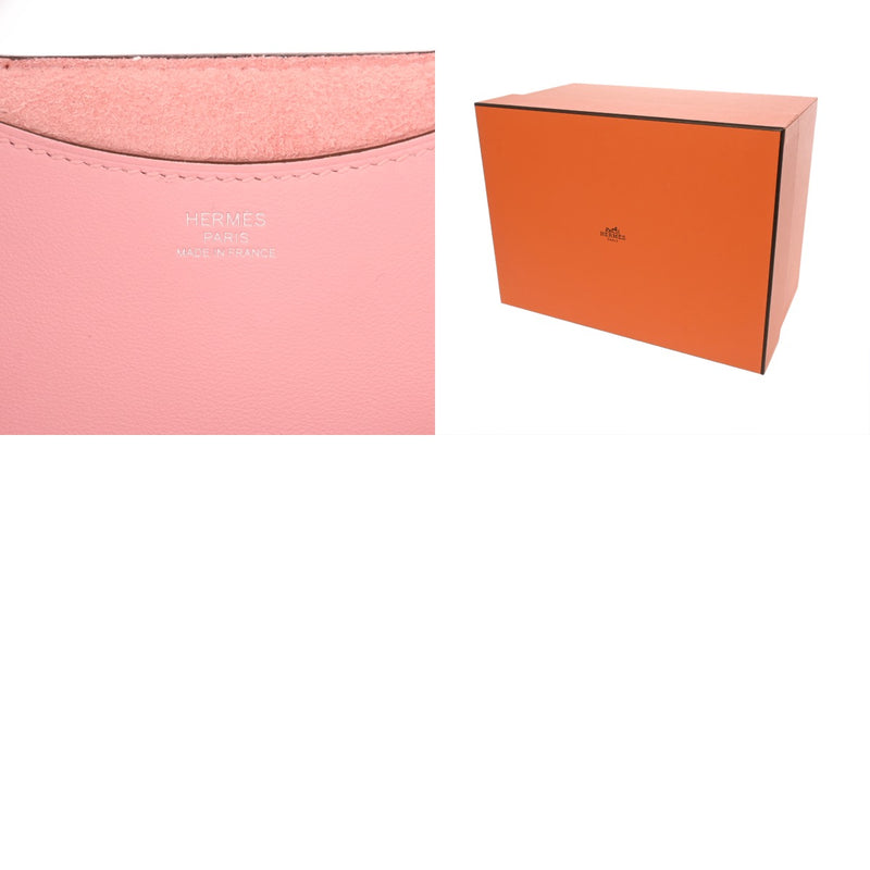 HERMES エルメス インザループ 18 ローズサクラ W刻印(2024年頃) レディース トリヨンクレマンス ヴォースイフト ハンドバッグ 新同 中古 銀蔵