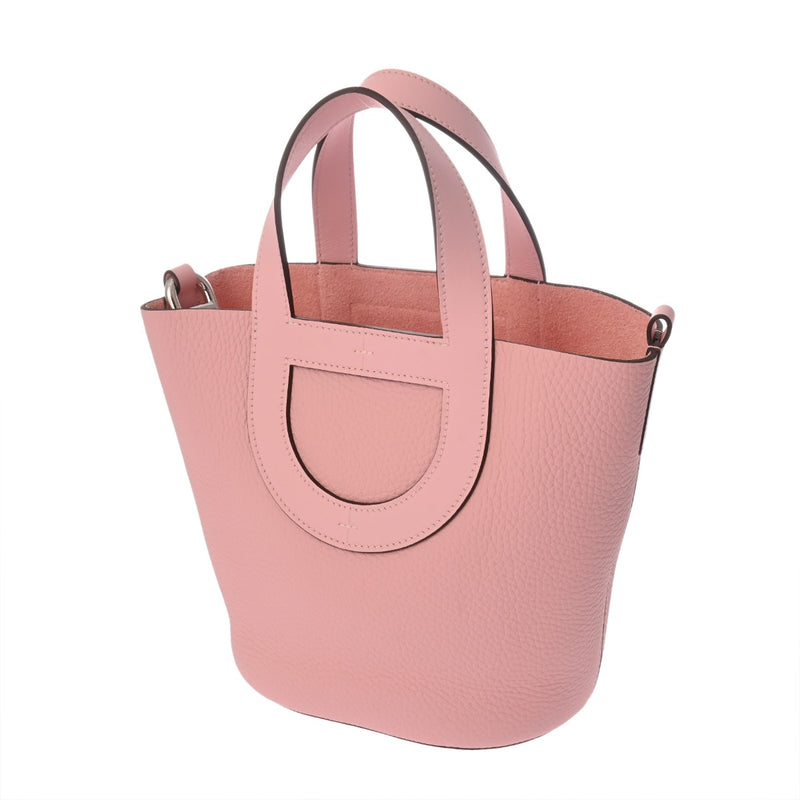 HERMES エルメス インザループ 18 ローズサクラ W刻印(2024年頃) レディース トリヨンクレマンス ヴォースイフト ハンドバッグ 新同 中古 銀蔵