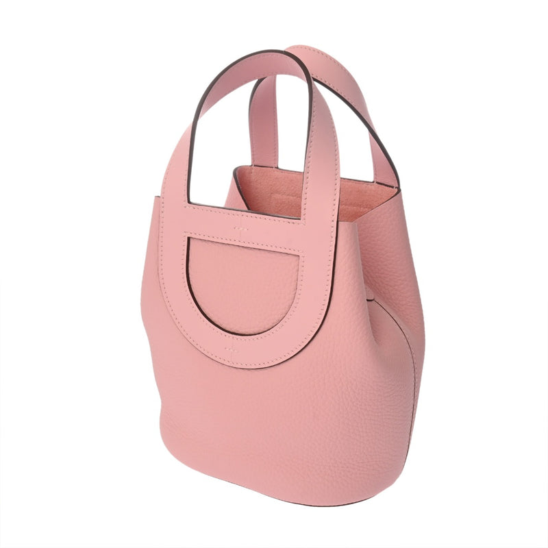 HERMES エルメス インザループ 18 ローズサクラ W刻印(2024年頃) レディース トリヨンクレマンス ヴォースイフト ハンドバッグ 新同 中古 銀蔵