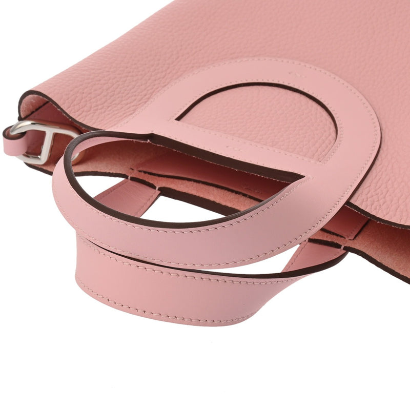 HERMES エルメス インザループ 18 ローズサクラ W刻印(2024年頃) レディース トリヨンクレマンス ヴォースイフト ハンドバッグ 新同 中古 銀蔵