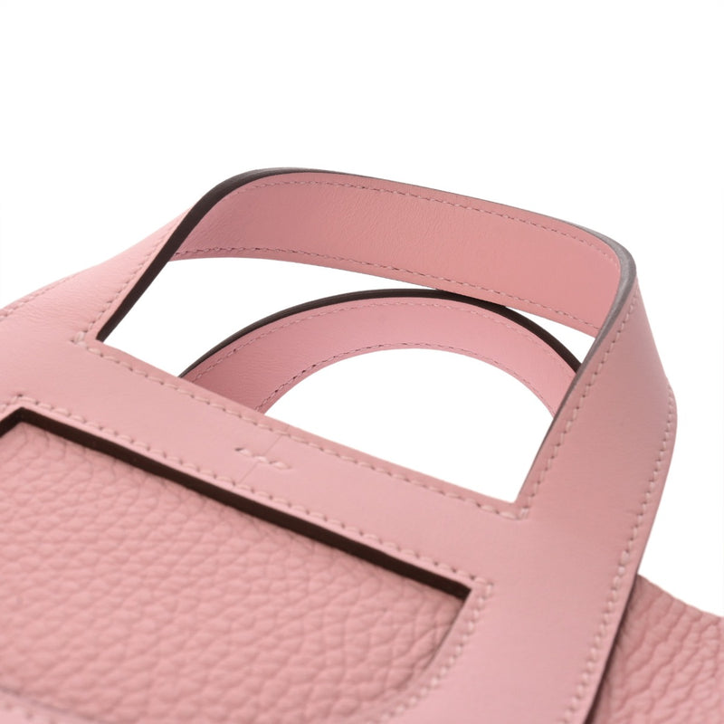 HERMES エルメス インザループ 18 ローズサクラ W刻印(2024年頃) レディース トリヨンクレマンス ヴォースイフト ハンドバッグ 新同 中古 銀蔵