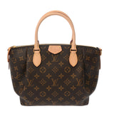 LOUIS VUITTON ルイヴィトン モノグラム テュレン PM ブラウン M48813 レディース モノグラムキャンバス ハンドバッグ 新同 中古 銀蔵