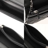 CHANEL シャネル マトラッセ チェーンウォレット ブラック レディース カーフ ショルダーバッグ Aランク 中古 銀蔵