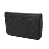 CHANEL シャネル マトラッセ チェーンウォレット ブラック レディース カーフ ショルダーバッグ Aランク 中古 銀蔵