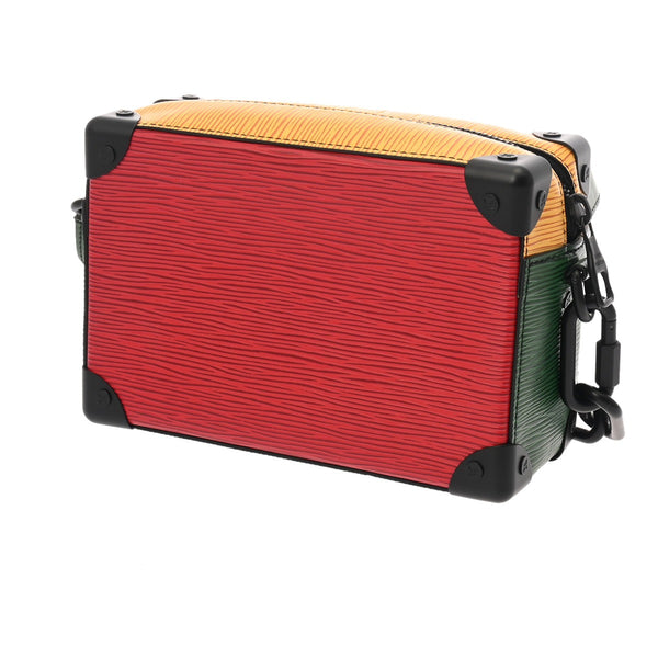 LOUIS VUITTON ルイヴィトン エピ ミニ ソフトトランク グリーン/レッド/イエロー M68721 レディース エピレザー ショルダーバッグ 新同 中古 銀蔵