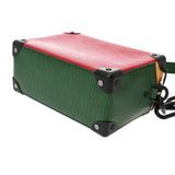 LOUIS VUITTON ルイヴィトン エピ ミニ ソフトトランク グリーン/レッド/イエロー M68721 レディース エピレザー ショルダーバッグ 新同 中古 銀蔵